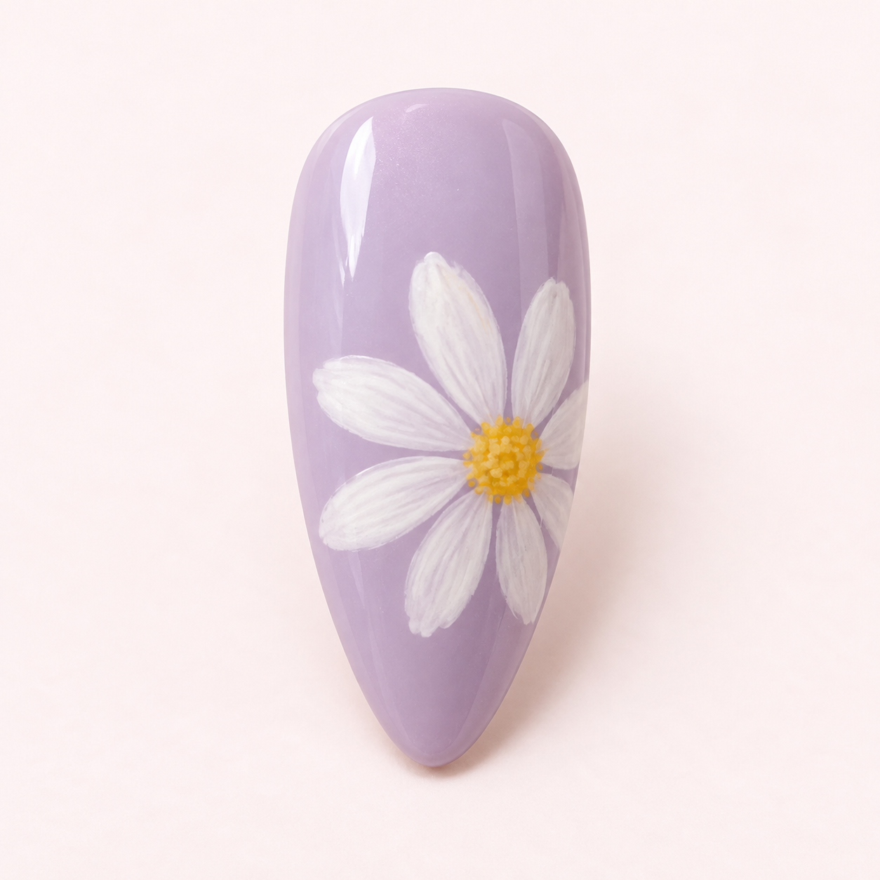 One Lavender Daisy concept nail