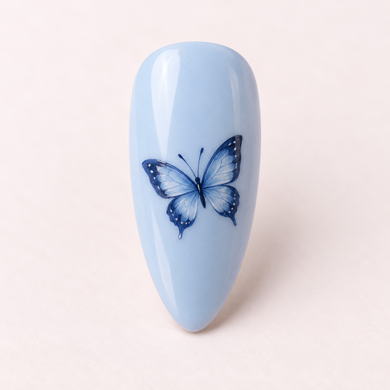 One Butterfly Blue concept nail