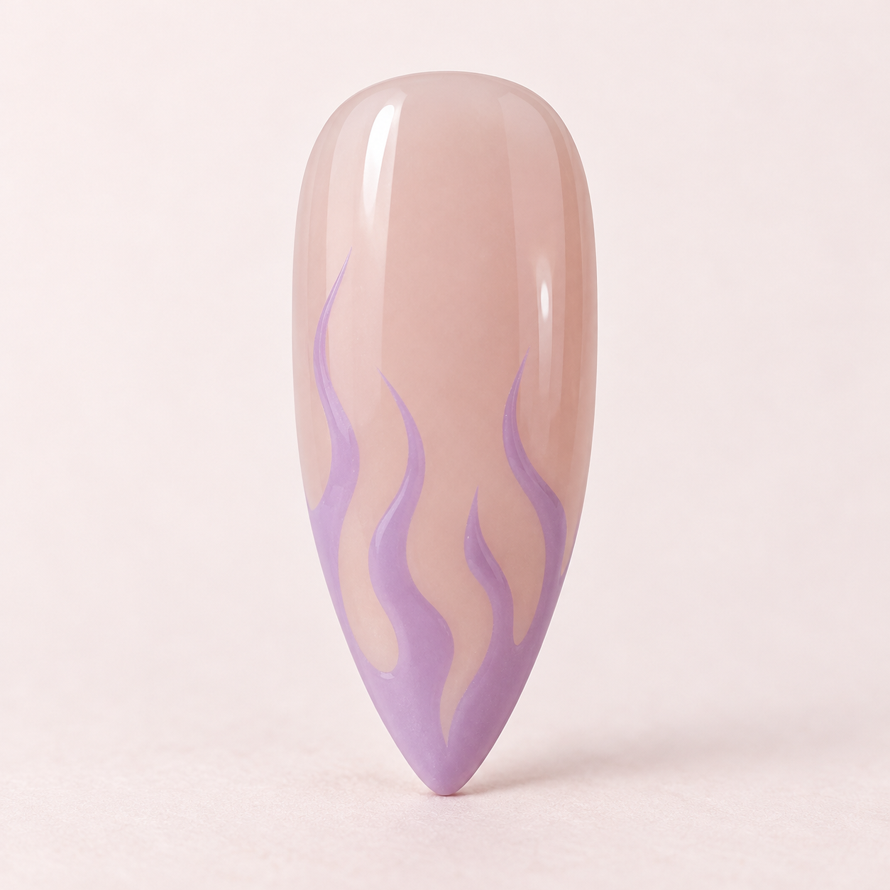 One Lilac Flame concept nail