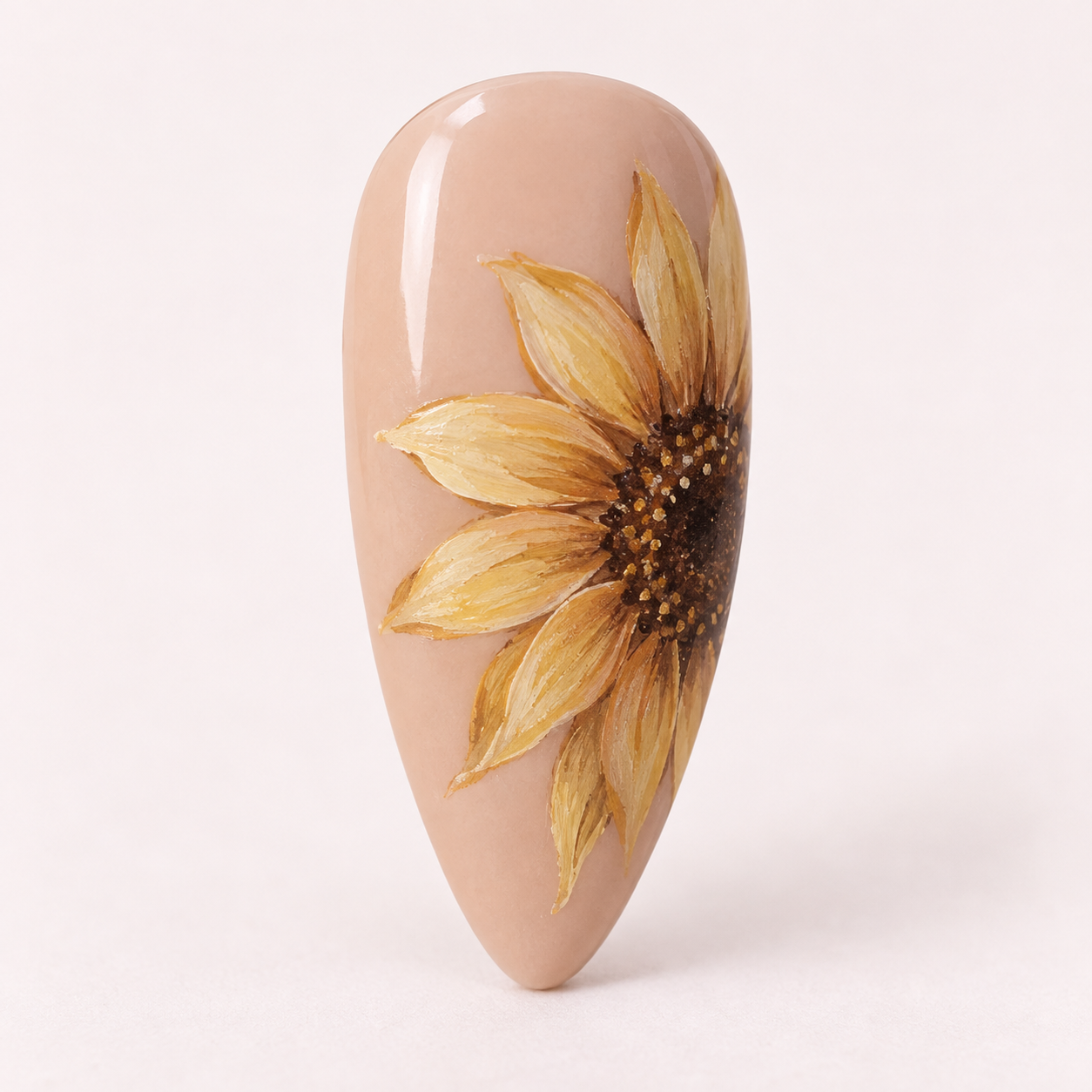 One Golden Sunflower concept nail